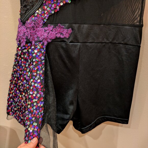 Purple sequence Dance/performance costume - Picture 7 of 12